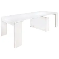 Кухонный стол раскладной Flat Console 5in1 ДСП/ Белый photo 4