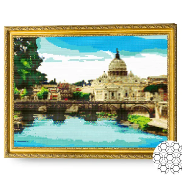 Mozaic Art Galery Premium Râul azuriu in oraș  /  photo 2 Mozaic Art Galery Premium Râul azuriu in oraș  /  photo 2