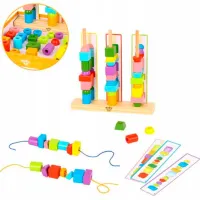 Joc de masă Tooky Toy Labirintul cu Mărgele 3+/ Dezvoltare photo 2