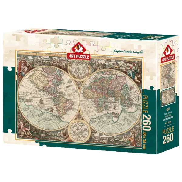 Puzzle Art Puzzle World Map 8+/ Количество деталей: 260 photo 1