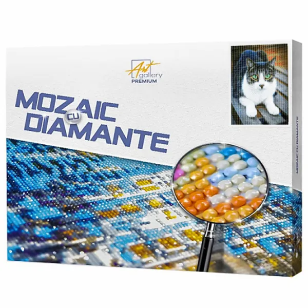 Mozaic Art Galery Premium Pisica cu ochi verzi   /  photo 1 Mozaic Art Galery Premium Pisica cu ochi verzi   /  photo 1