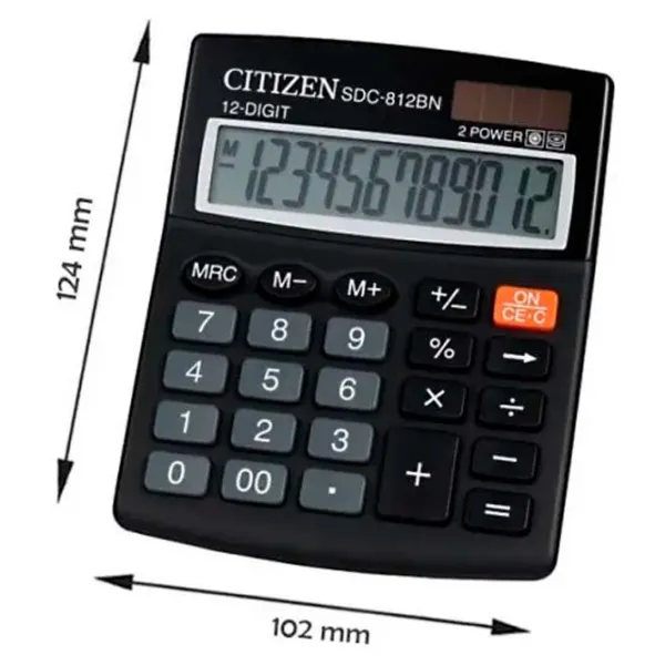 Calculatoare de birou Citizen SDC-812BN Pentru contabilitate /  photo 2