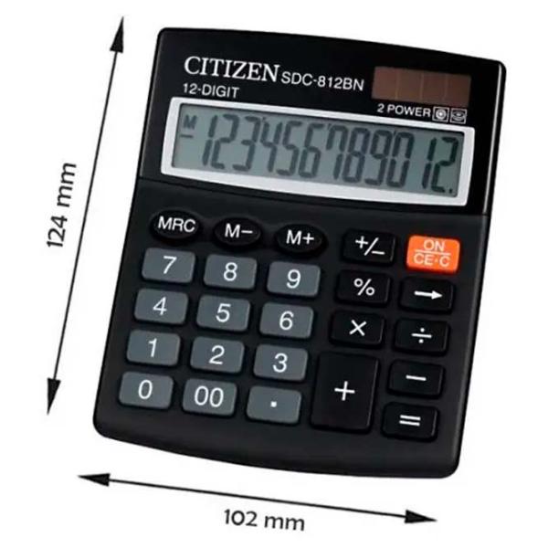 Calculatoare de birou Citizen SDC-812BN Pentru contabilitate /  photo 2
