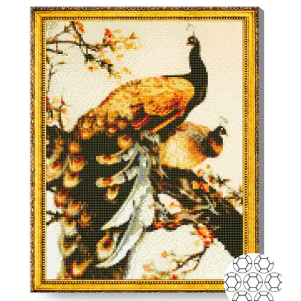 Мозайка Art Galery Premium Păuni aurii  /  photo 2 Мозайка Art Galery Premium Păuni aurii  /  photo 2