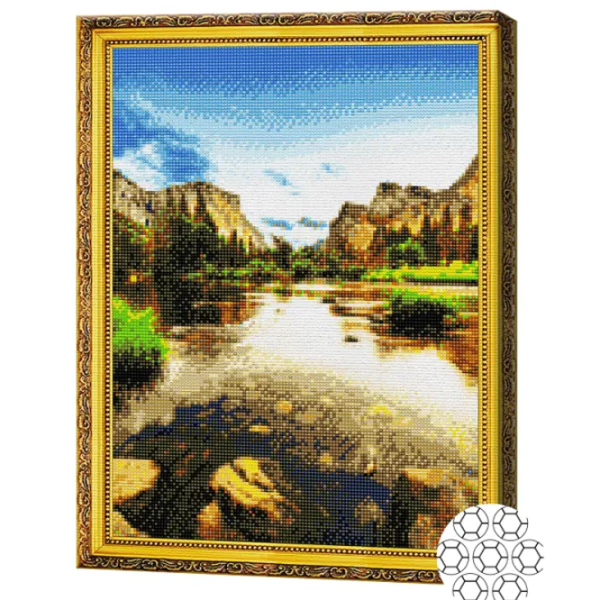 Mozaic Art Galery Premium Lacul in munți  /  photo 2 Mozaic Art Galery Premium Lacul in munți  /  photo 2