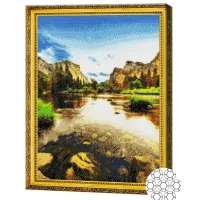 Мозайка Art Galery Premium Lacul in munți / photo 2
