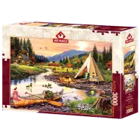 Puzzle Art Puzzle Camp Friends 15+/ Numărul de piese: 3000