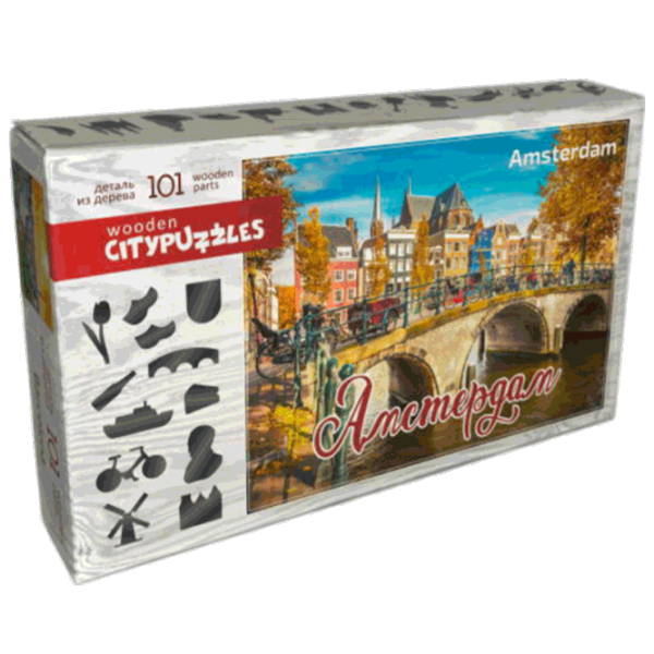 Puzzle Citypuzzles Amsterdam 6+/ Numărul de piese: 101  photo 1
