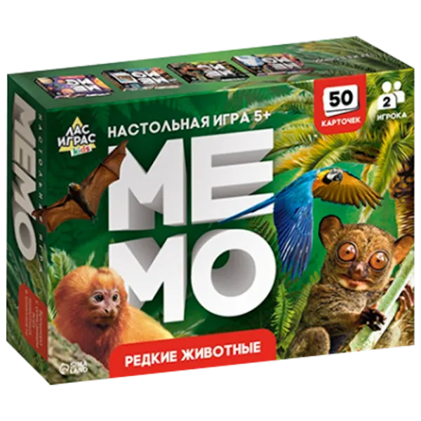 Настольная игра Las Igras Memo Animals 5+/ Развитие photo 1