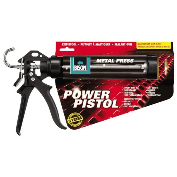 Pistol pentru silicon Power Bison Black photo 1