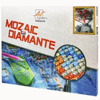 Мозайка New World Flori pe zid gri  / 