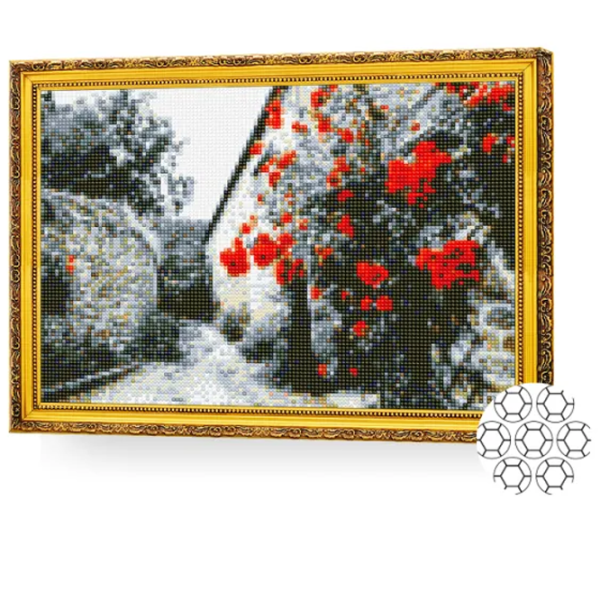 Мозайка New World Flori pe zid gri  /  photo 2 Мозайка New World Flori pe zid gri  /  photo 2