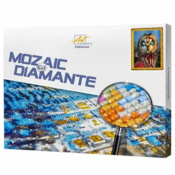 Мозайка Art Galery Premium Bufnița cu ochi albastri  /  photo 1 Мозайка Art Galery Premium Bufnița cu ochi albastri  /  photo 1