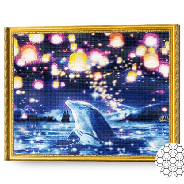 Mozaic Art Galery Premium Delfin si luminițe  /  photo 2 Mozaic Art Galery Premium Delfin si luminițe  /  photo 2