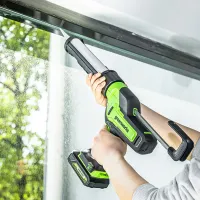 Pistol pentru silicon Greenworks G24CG Black photo 3