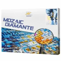 Мозайка Art Galery Premium Casuța pe malul lacului din munți  / 