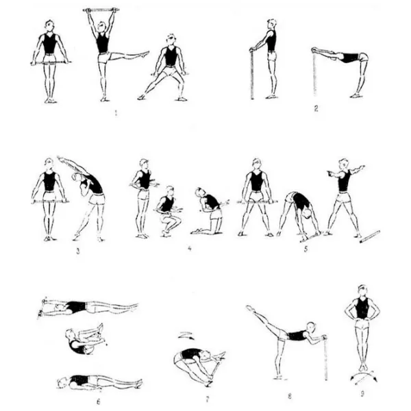 Baston pentru gimnastică Yakimasport 2374 Multicolor / Plastic photo 3