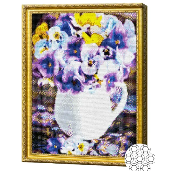 Мозайка Art Galery Premium Buchețel de panseluțe  /  photo 2