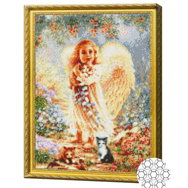 Мозайка Art Galery Premium Înger cu motanași  /  photo 2 Мозайка Art Galery Premium Înger cu motanași  /  photo 2