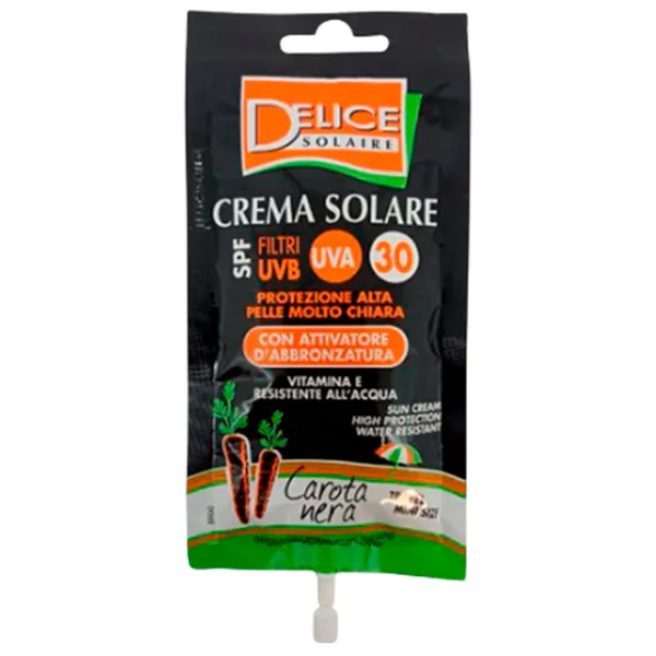 Солнцезащитный крем Delice Solaire Carota Nera Черный / 0.05л photo 1