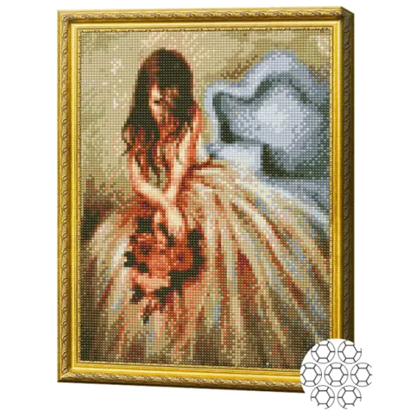 Mozaic New World Fată cu un buchet  /  photo 2 Mozaic New World Fată cu un buchet  /  photo 2