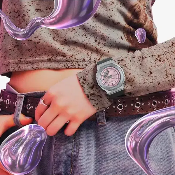 Ceas de mână pentru femei Casio GM-S2110-4AER Cuarț / 46 x 41 mm photo 2