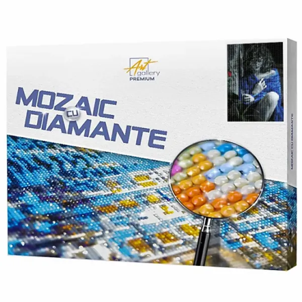Mozaic Art Galery Premium Frumoasa crețoasă in nuanțe gri  /  photo 1