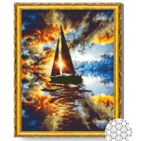 Мозайка Art Galery Premium Iaht la apus / photo 2
