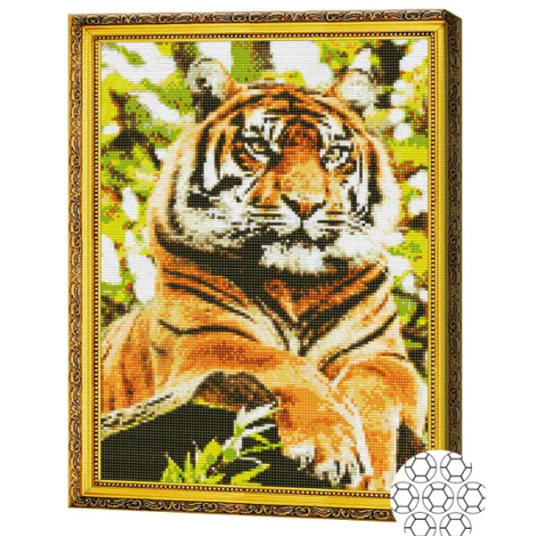 Mozaic Art Galery Premium Tigru maiestuos   /  photo 2 Mozaic Art Galery Premium Tigru maiestuos   /  photo 2