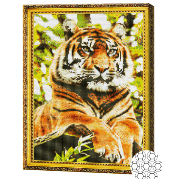 Mozaic Art Galery Premium Tigru maiestuos   /  photo 2 Mozaic Art Galery Premium Tigru maiestuos   /  photo 2