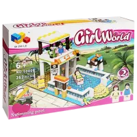 Конструктор New World Girl World Swimming Pool/ Разноцветный