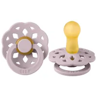 Suzetă cu tetina rotundă Bibs Boheme 210267C  Pentru fetițe / 0 luni - 6 luni / Latex / Liliac