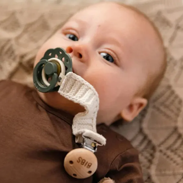 Клипса для пустышки универсальный Bibs 9440216 9440216  Унисекс / 0 месяцев - / Латекс, силикон / Слоновая кость photo 3