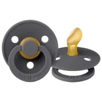 Suzetă cu tetina anatomică Bibs 211221C  Unisex / 6 luni - 18 luni / Latex / Gray