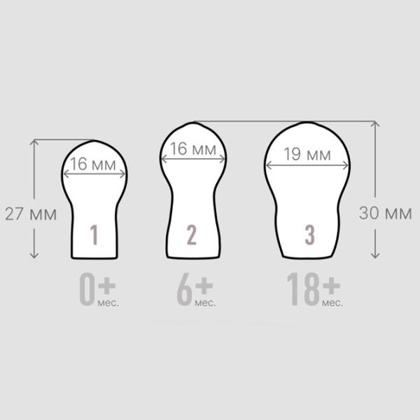 Suzetă cu tetina rotundă Bibs Studio Colour 10016280C  Unisex / 0 luni - 6 luni / Latex / Ivory photo 4 Suzetă cu tetina rotundă Bibs Studio Colour 10016280C  Unisex / 0 luni - 6 luni / Latex / Ivory photo 4