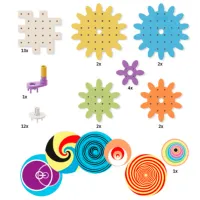 Constructor Quercetti Kaleido Gears / Multicolor photo 2