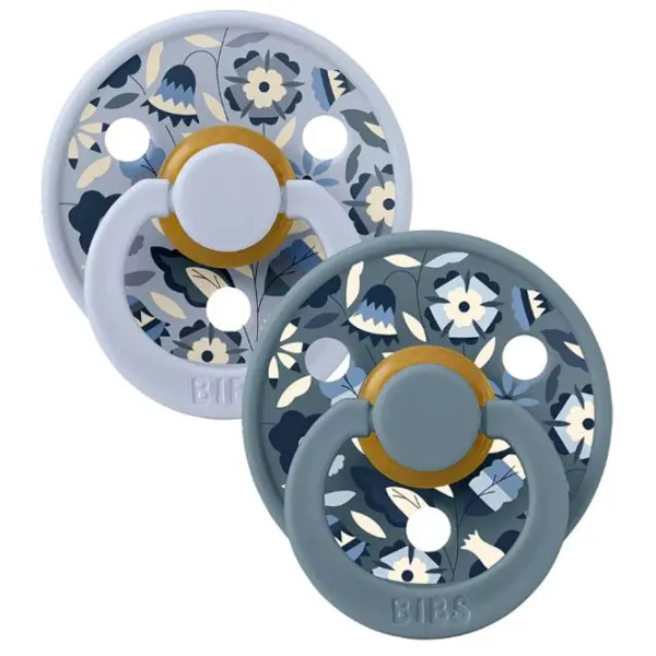 Соска круглая Bibs X Liberty 12020102  Унисекс / 0 месяцев - 6 месяцев / Латекс / Пыльный синий photo 2