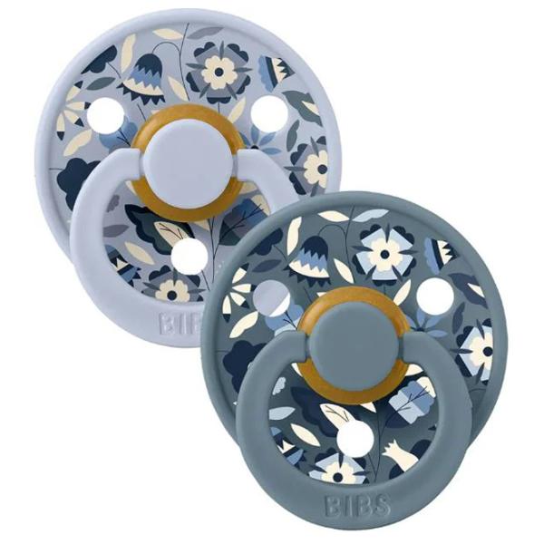 Соска круглая Bibs X Liberty 12020102  Унисекс / 0 месяцев - 6 месяцев / Латекс / Пыльный синий photo 2