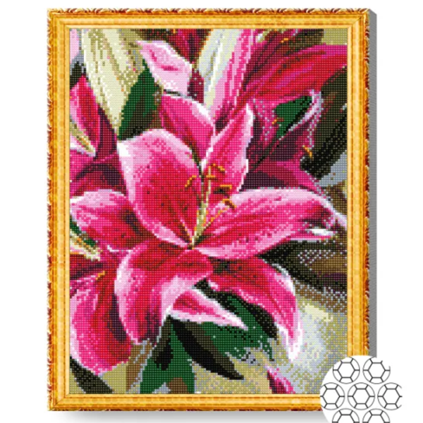 Mozaic Art Galery Premium Crini roz   /  photo 2 Mozaic Art Galery Premium Crini roz   /  photo 2