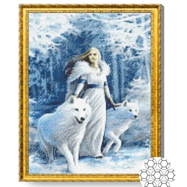 Мозайка Art Galery Premium Prințesa iernii si lupii  /  photo 2 Мозайка Art Galery Premium Prințesa iernii si lupii  /  photo 2