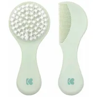 Pieptene și perie KikkaBoo Savanna Mint / Plastic