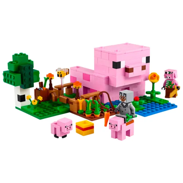 Constructor LEGO The Baby Pig House Animale/ Multicolor photo 3