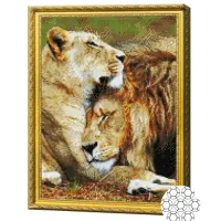 Мозайка Art Galery Premium Tandrețea leilor / photo 2