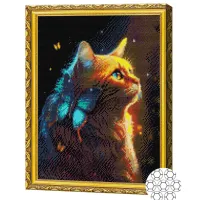 Мозайка Art Galery Premium Motănaș si fluture / photo 2