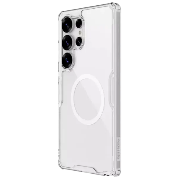 Чехол для смартфона Samsung Galaxy S25 Ultra 5G Nillkin / MagSafe Back / PC / Прозрачный Белый photo 2 Чехол для смартфона Samsung Galaxy S25 Ultra 5G Nillkin / MagSafe Back / PC / Прозрачный Белый photo 2