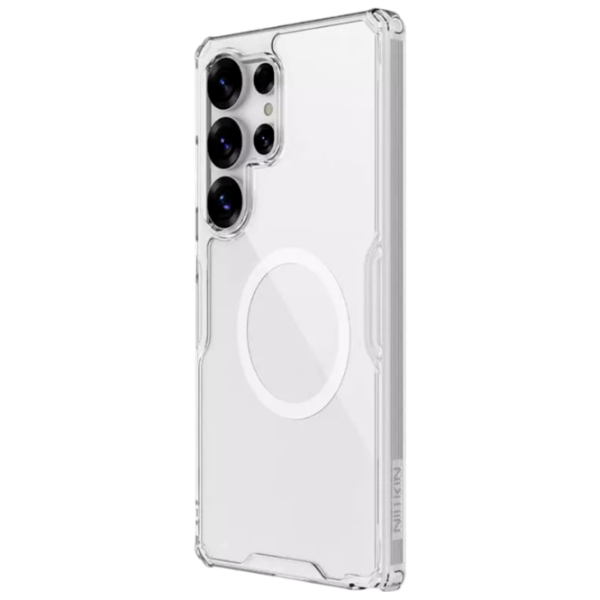 Чехол для смартфона Samsung Galaxy S25 Ultra 5G Nillkin / MagSafe Back / PC / Прозрачный Белый photo 2 Чехол для смартфона Samsung Galaxy S25 Ultra 5G Nillkin / MagSafe Back / PC / Прозрачный Белый photo 2