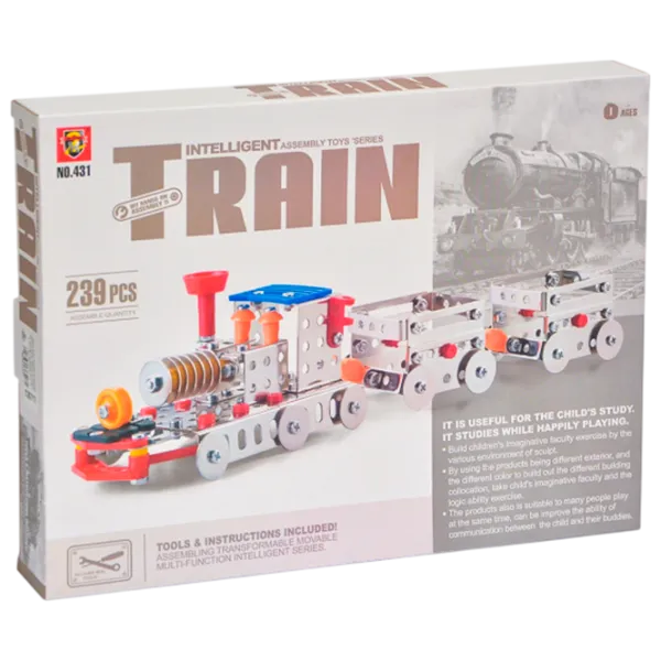 Конструктор Assembly Alloy Toys Train Поезд/ Разноцветный photo 1 Конструктор Assembly Alloy Toys Train Поезд/ Разноцветный photo 1