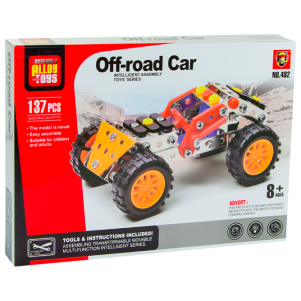 Конструктор Assembly Alloy Toys Off-Road Car Off-road/ Разноцветный photo 1 Конструктор Assembly Alloy Toys Off-Road Car Off-road/ Разноцветный photo 1