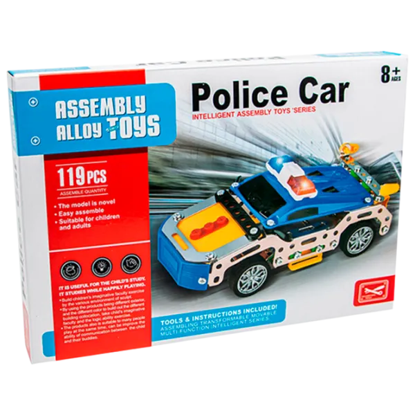 Конструктор Assembly Alloy Toys Police Car Off-road/ Разноцветный photo 1 Конструктор Assembly Alloy Toys Police Car Off-road/ Разноцветный photo 1