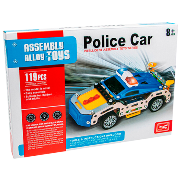Конструктор Assembly Alloy Toys Police Car Off-road/ Разноцветный photo 1 Конструктор Assembly Alloy Toys Police Car Off-road/ Разноцветный photo 1